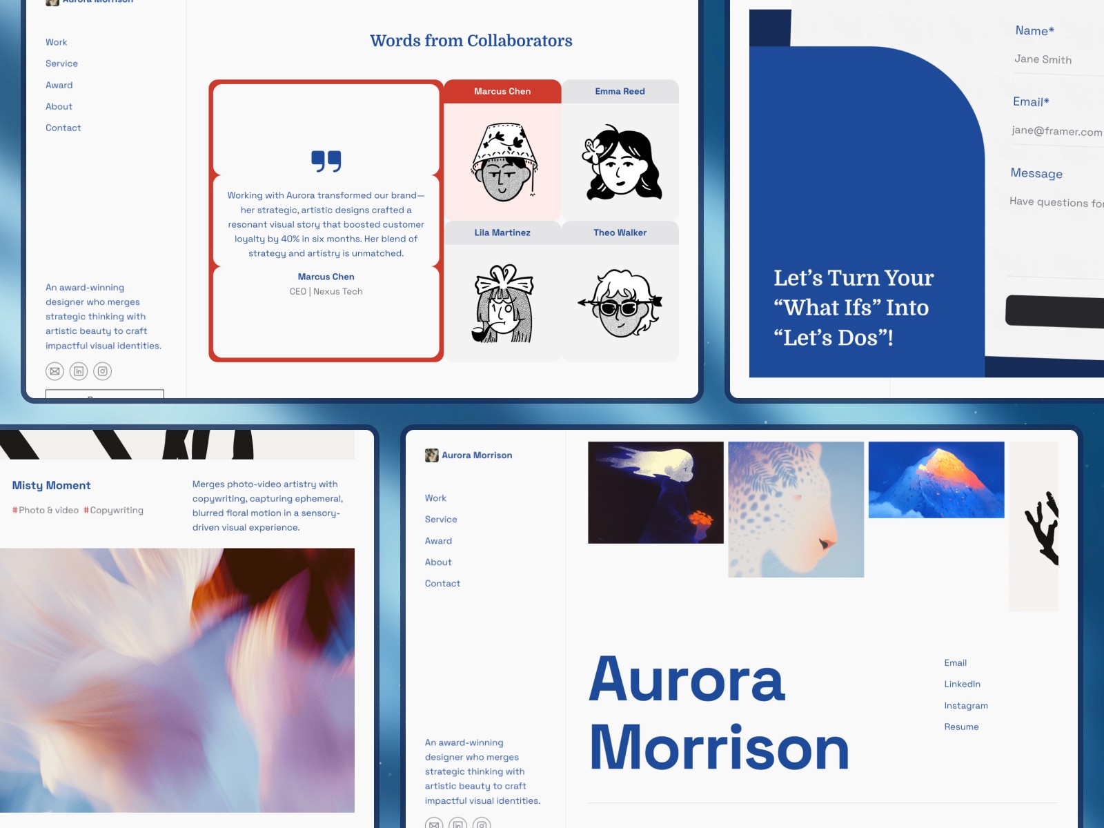 Aurorix — 极简现代创意机构官网设计灵感