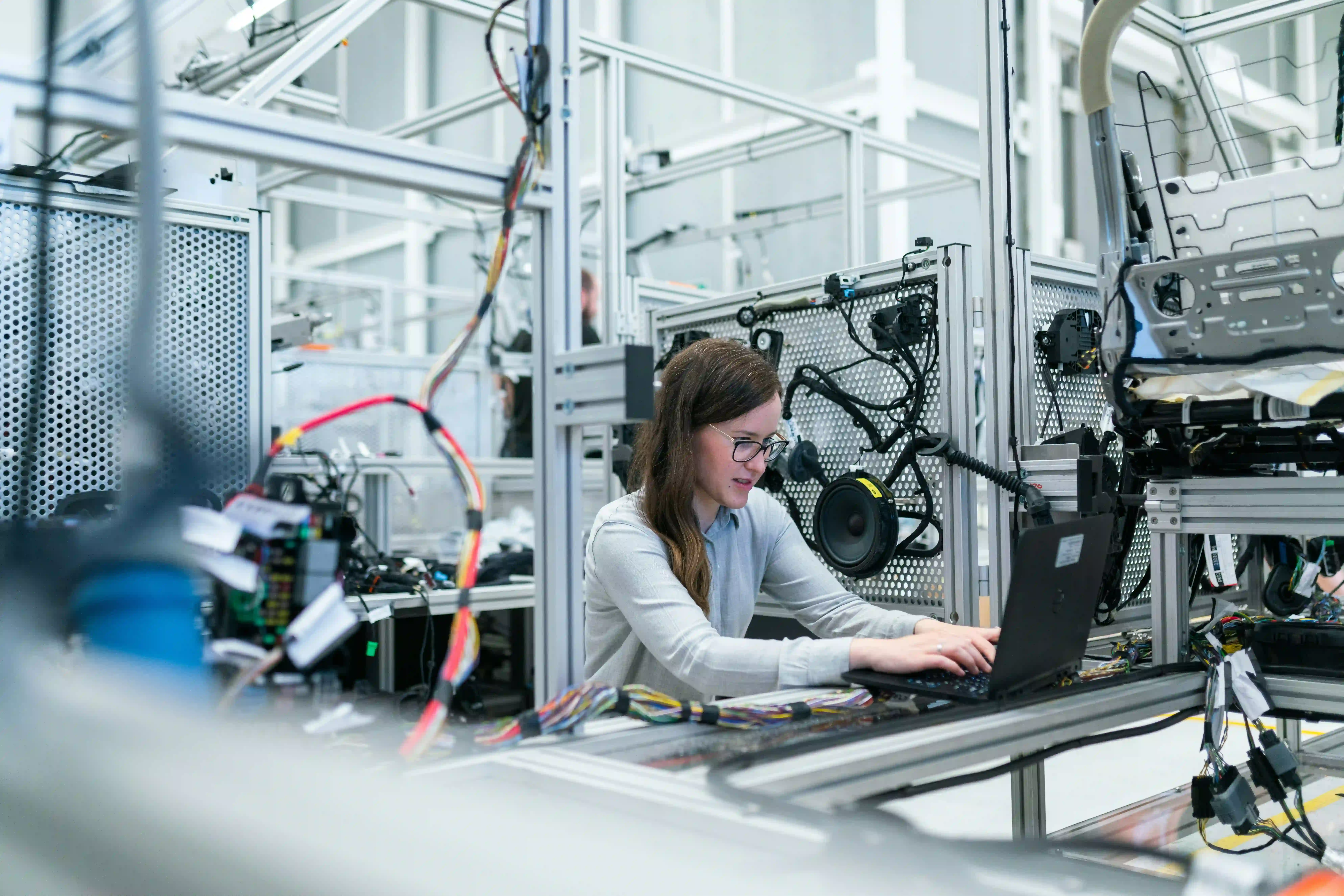 Young Female Engineer working