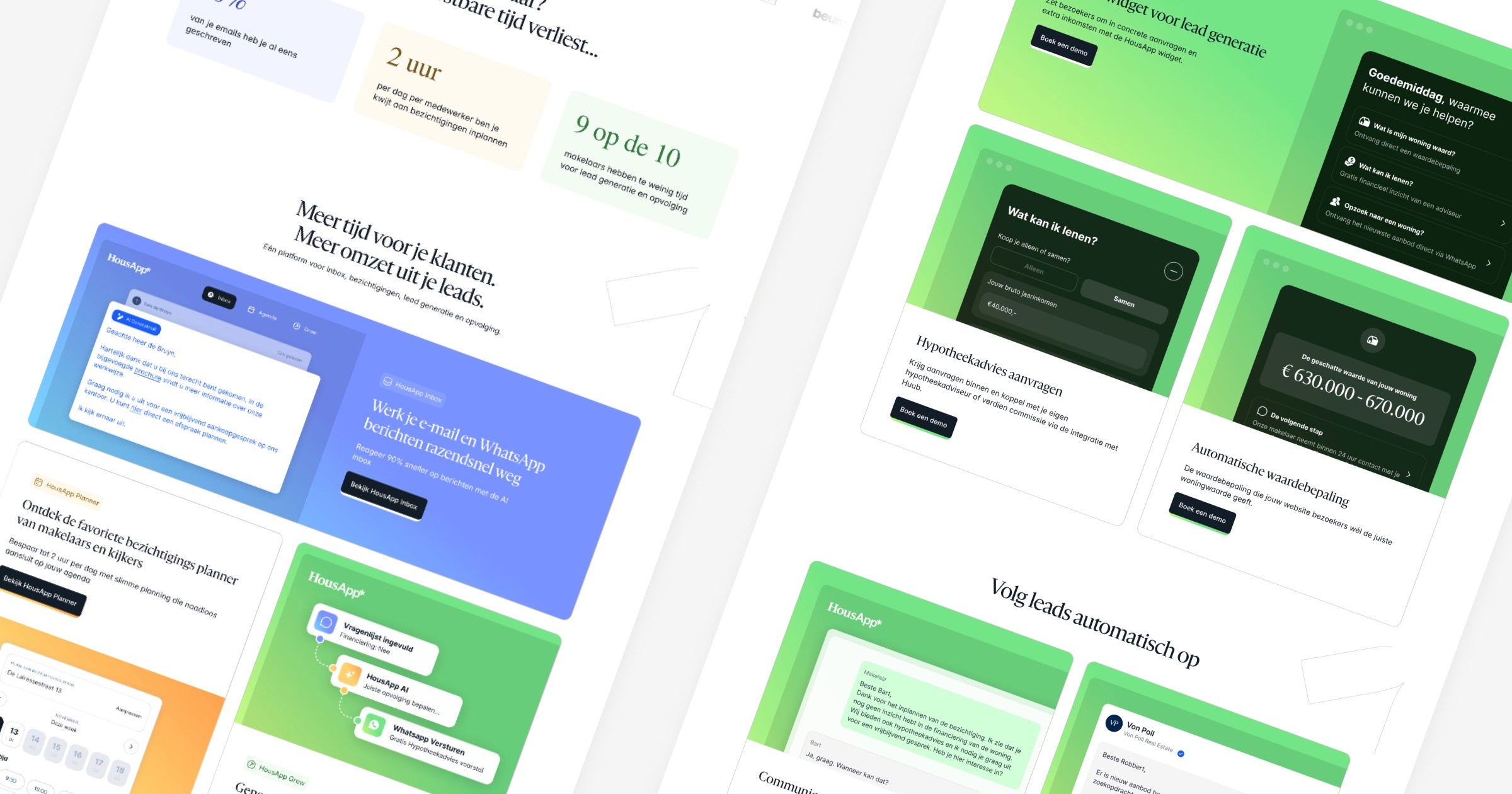 HousApp website overview