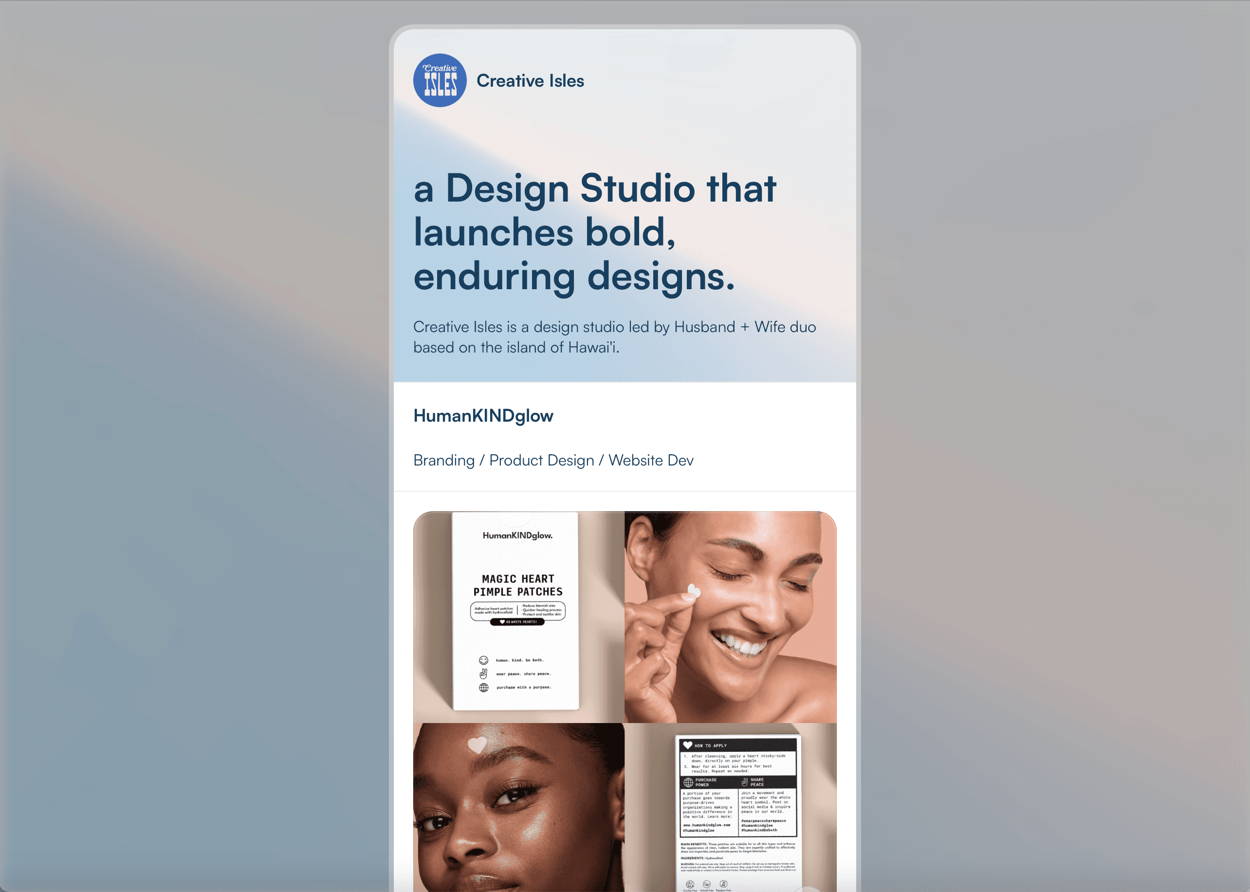 Creative Isles on Pop Site