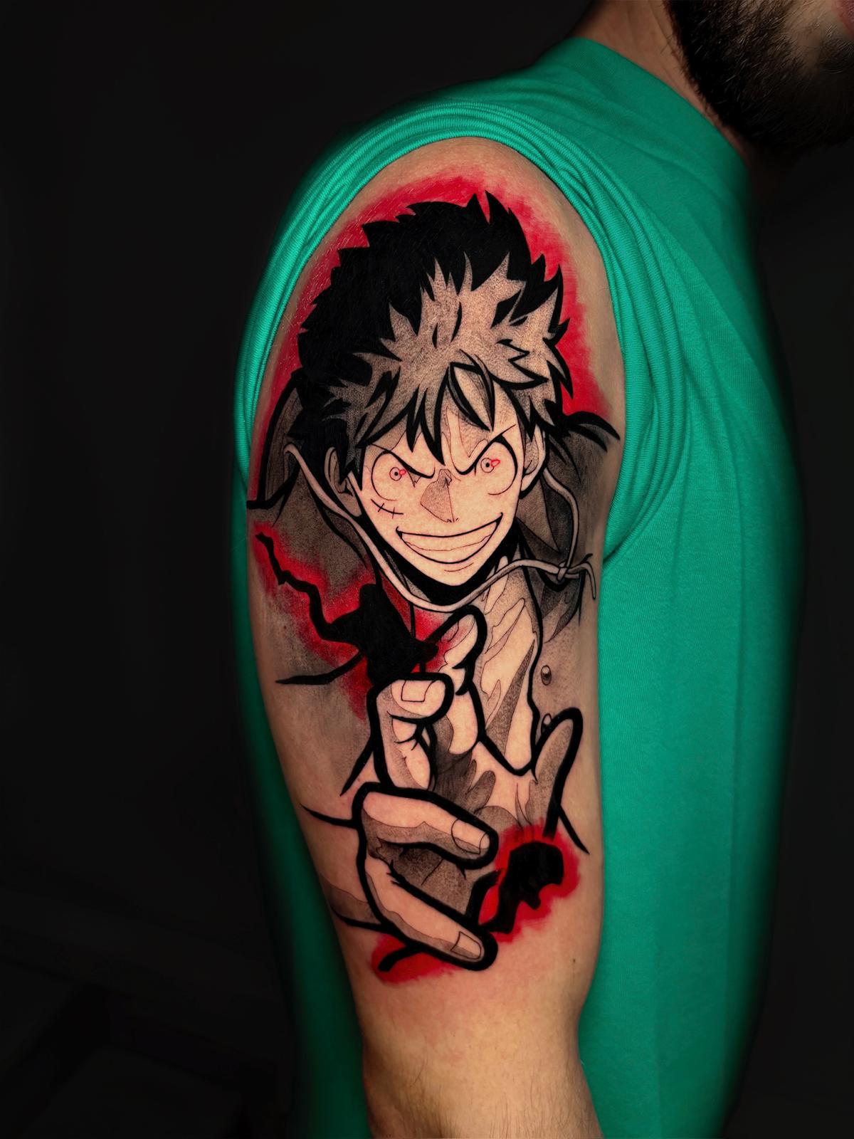 Tatuaje anime en Móstoles (Madrid)