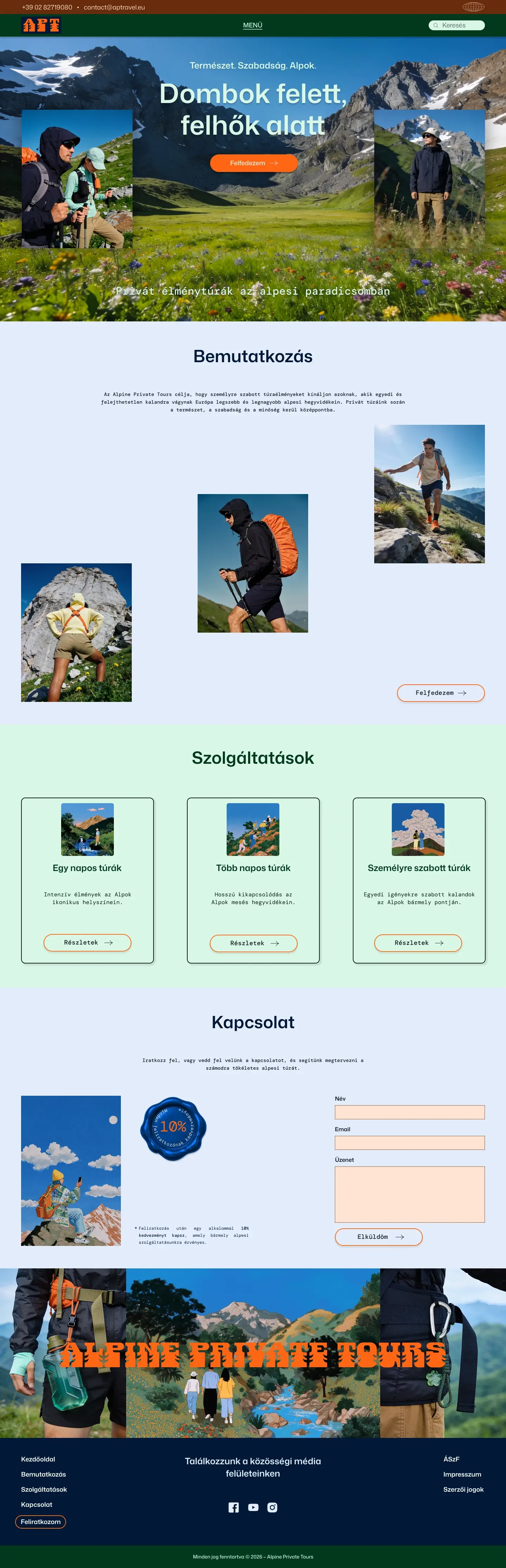 Weboldal projekt tablet kijelzőjén