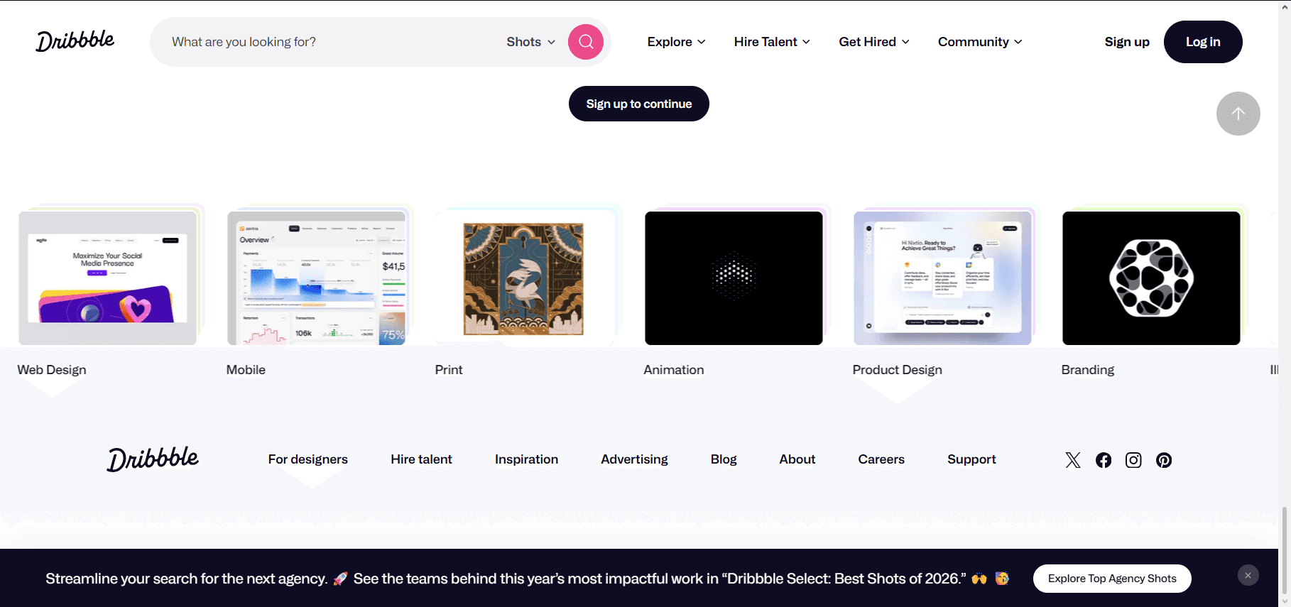 animated micro interactions footer example