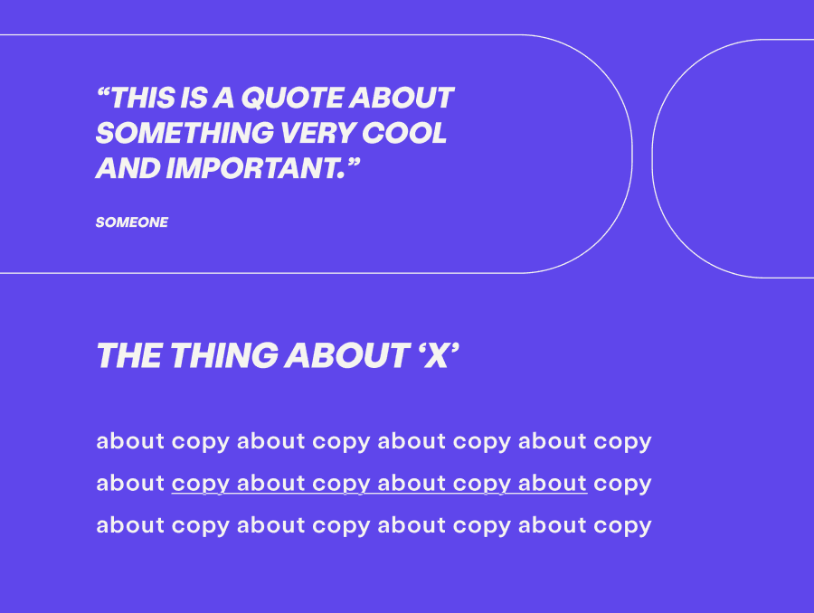 Statistics and testimonials module for email template