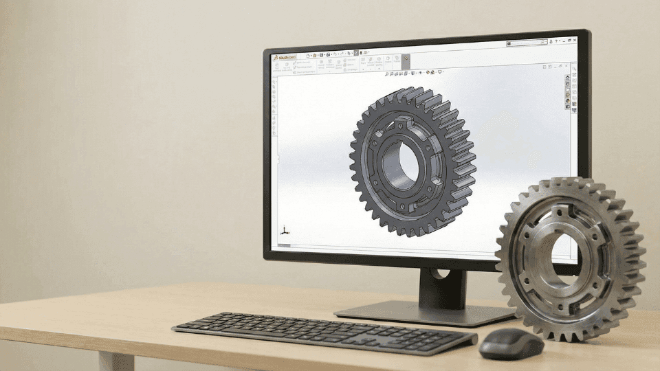 solidworks design of gear