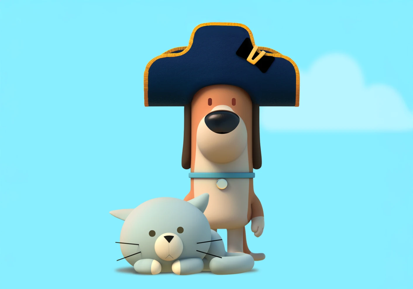 Alfie the dog and cat