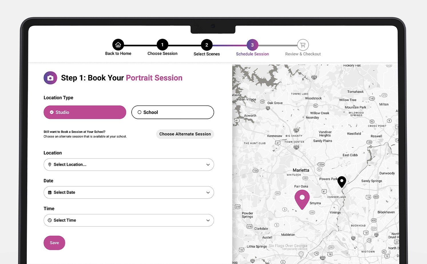 Cady Booking Website