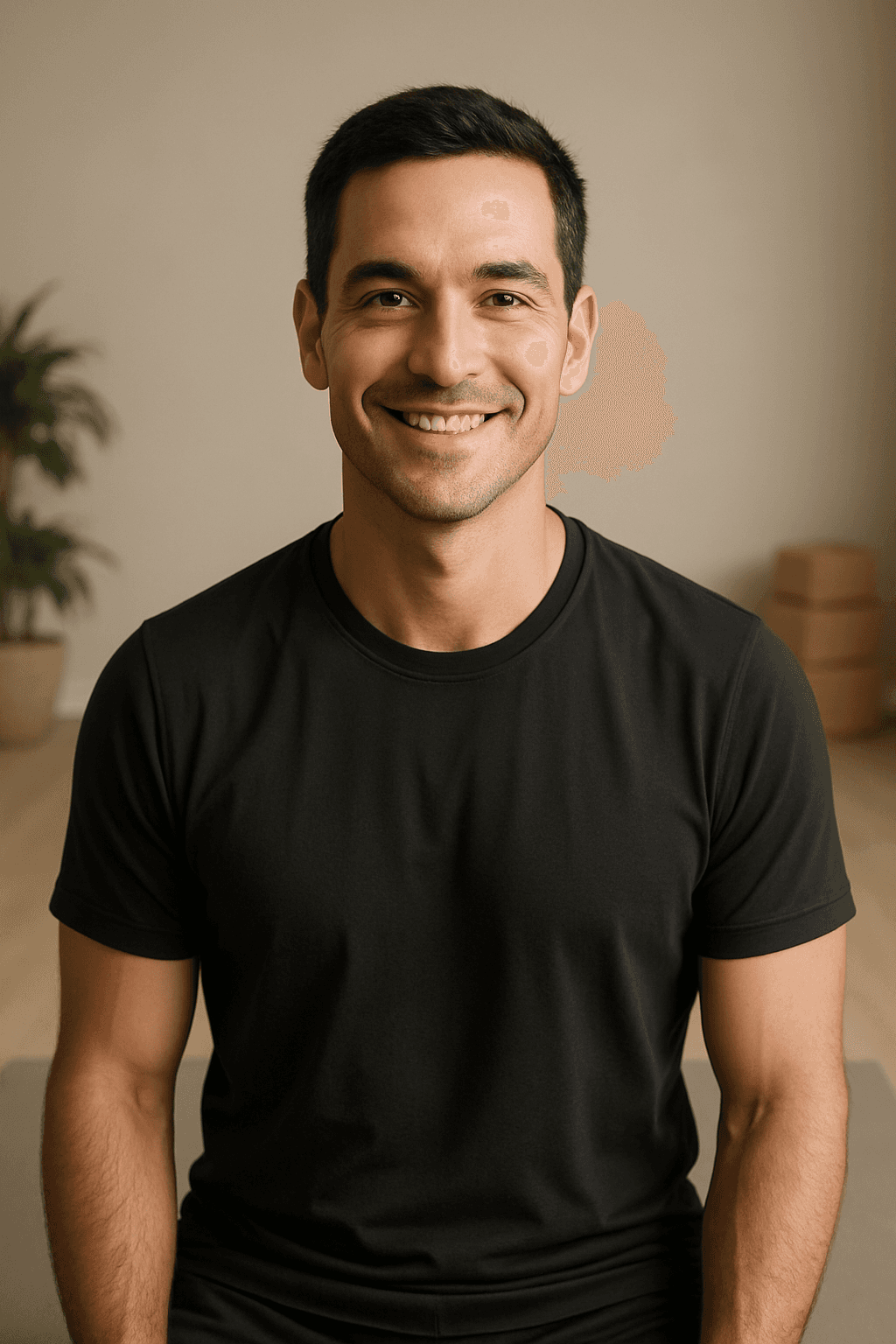male yoga teacher