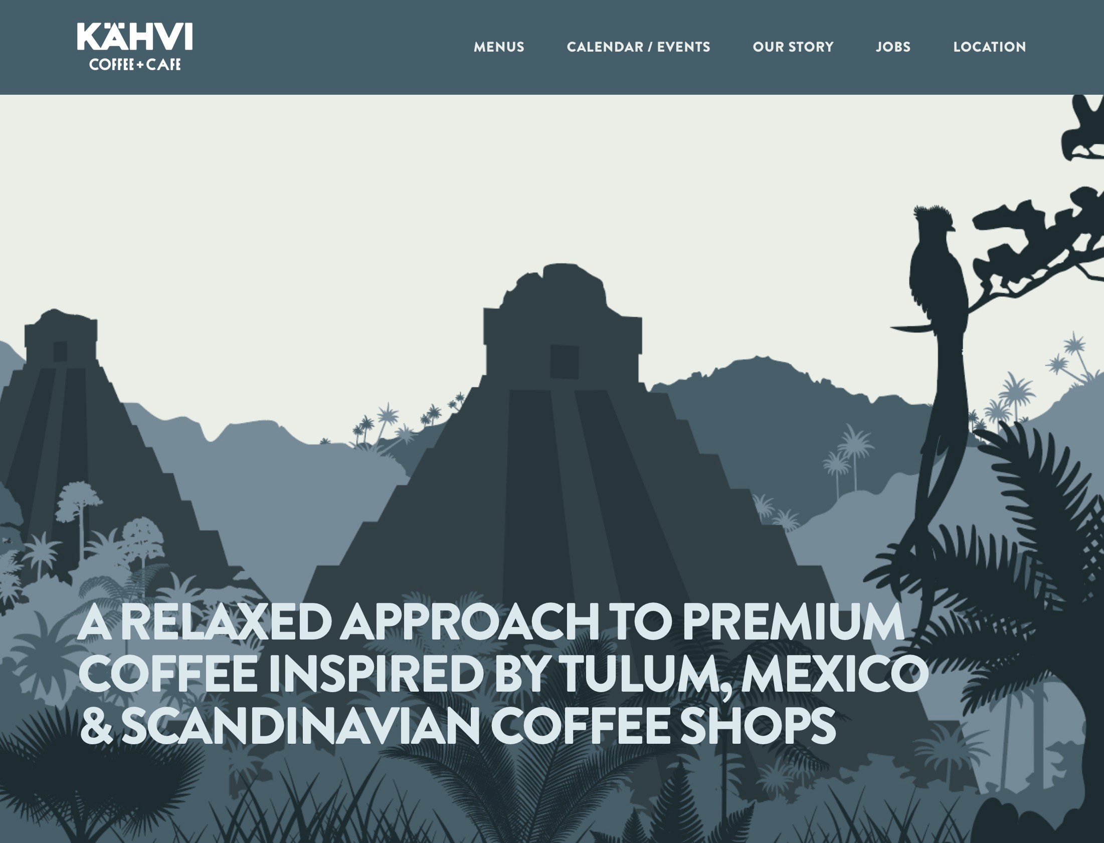 Coffee shop website design