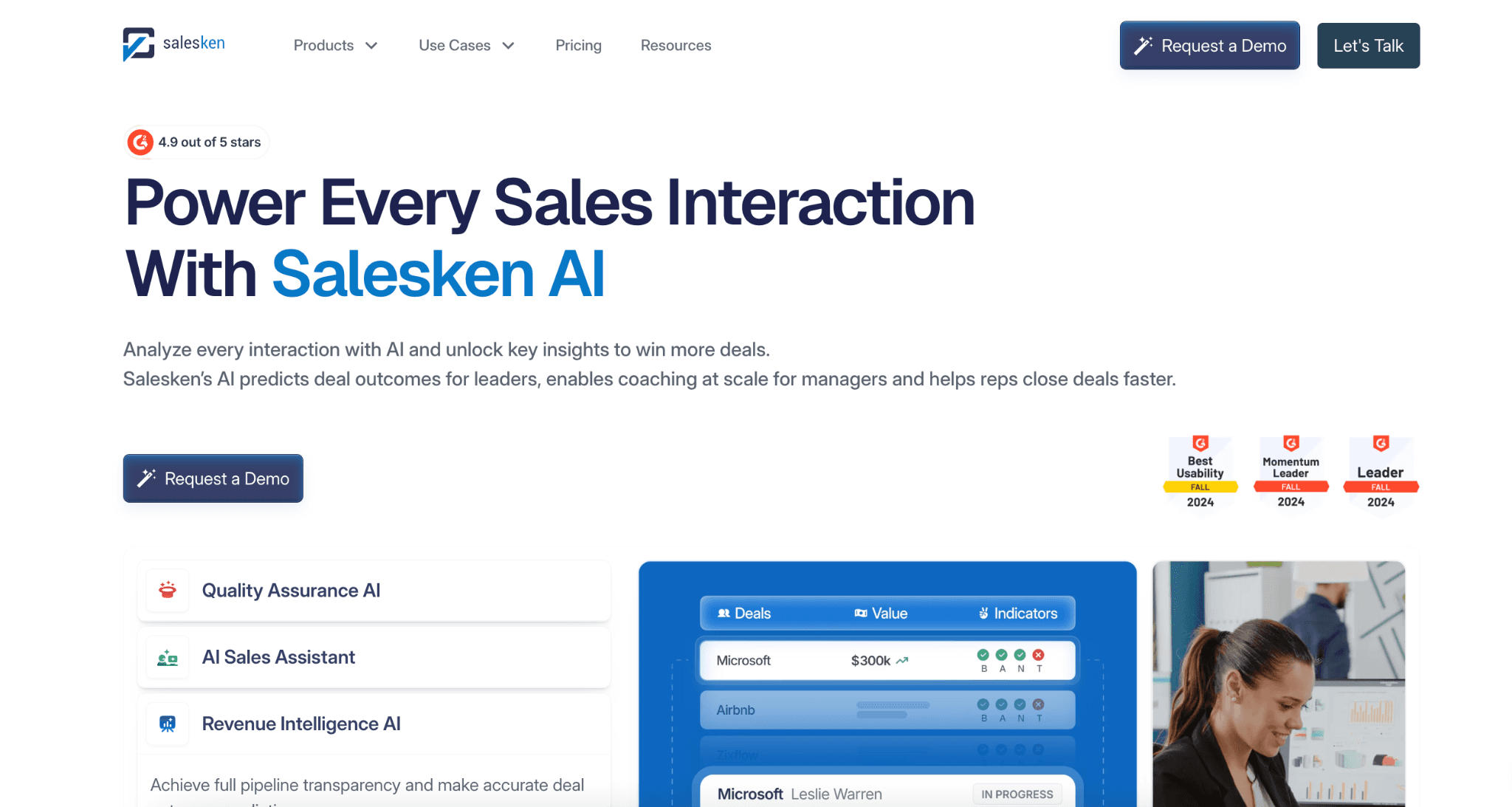 salesken homepage