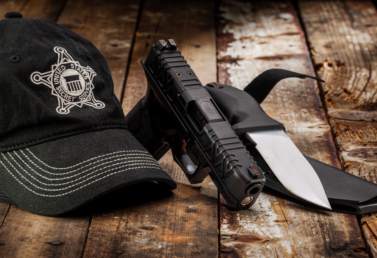 Agent 9mm Pistol · Fiber Optic closeup