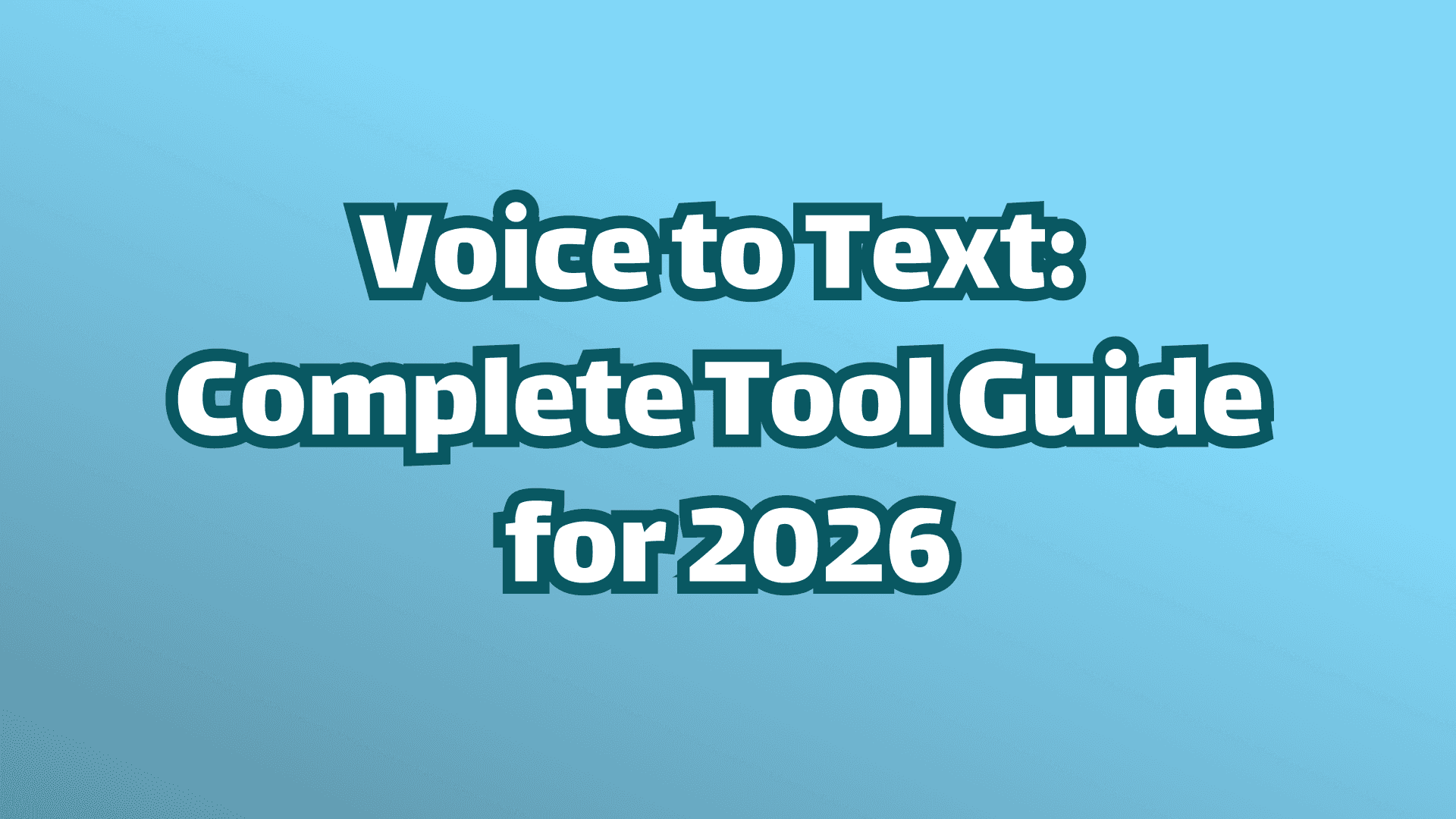 カバー画像: 音声を文字起こし: 2026年完全ツールガイド