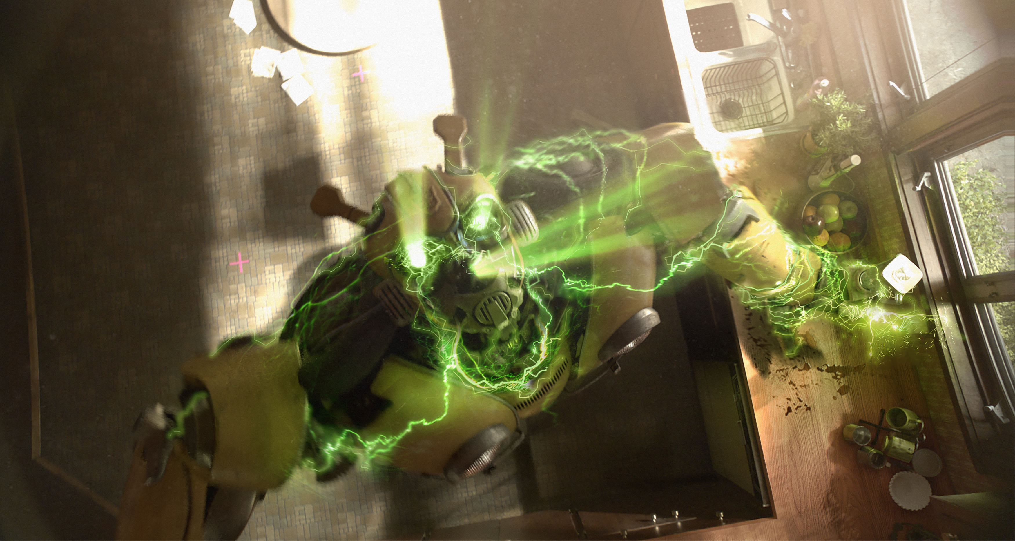 Bumblebee VFX art direction – detailed environment concept for the film