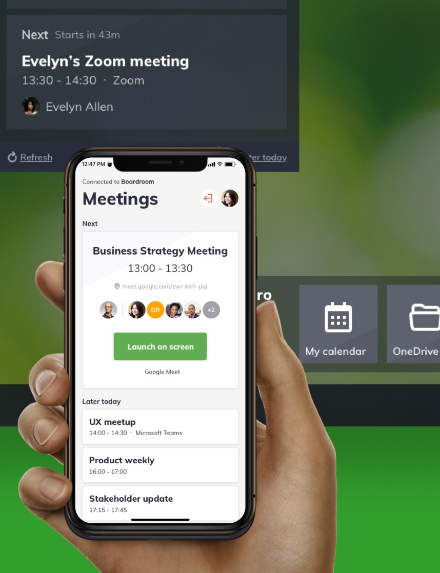 Sharing a personal meeting from the mobile app
