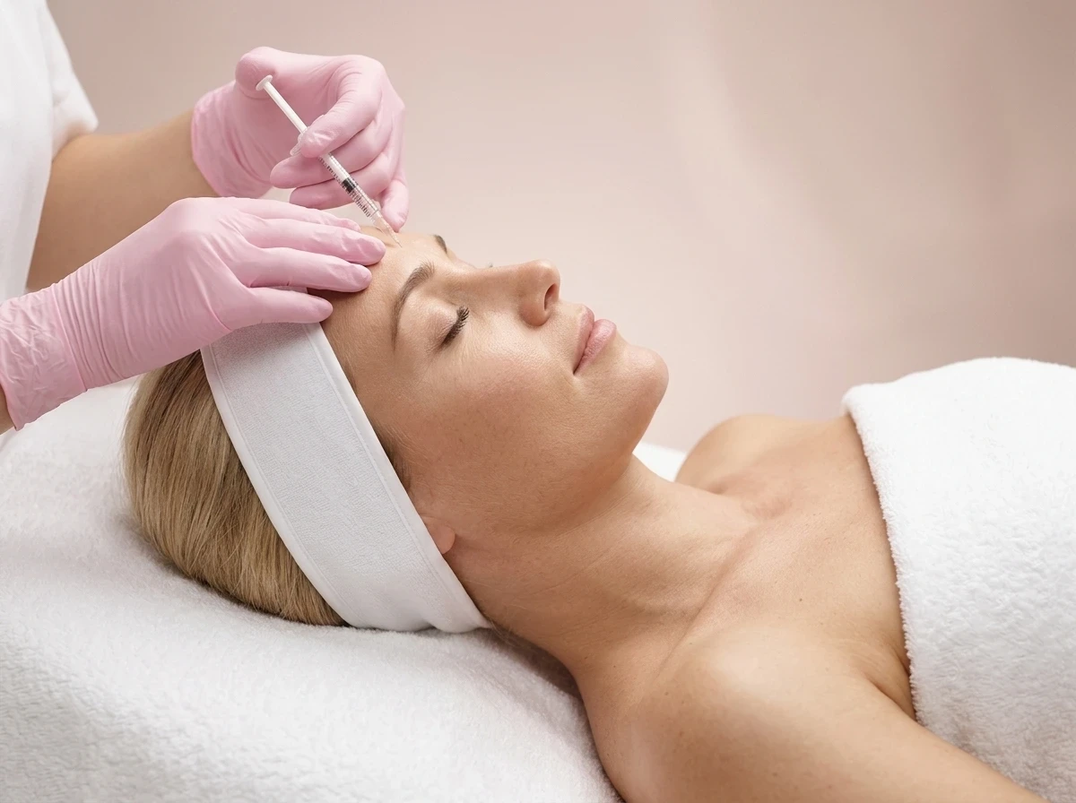 Estētiskās injekcijas procedūra sejas ādai