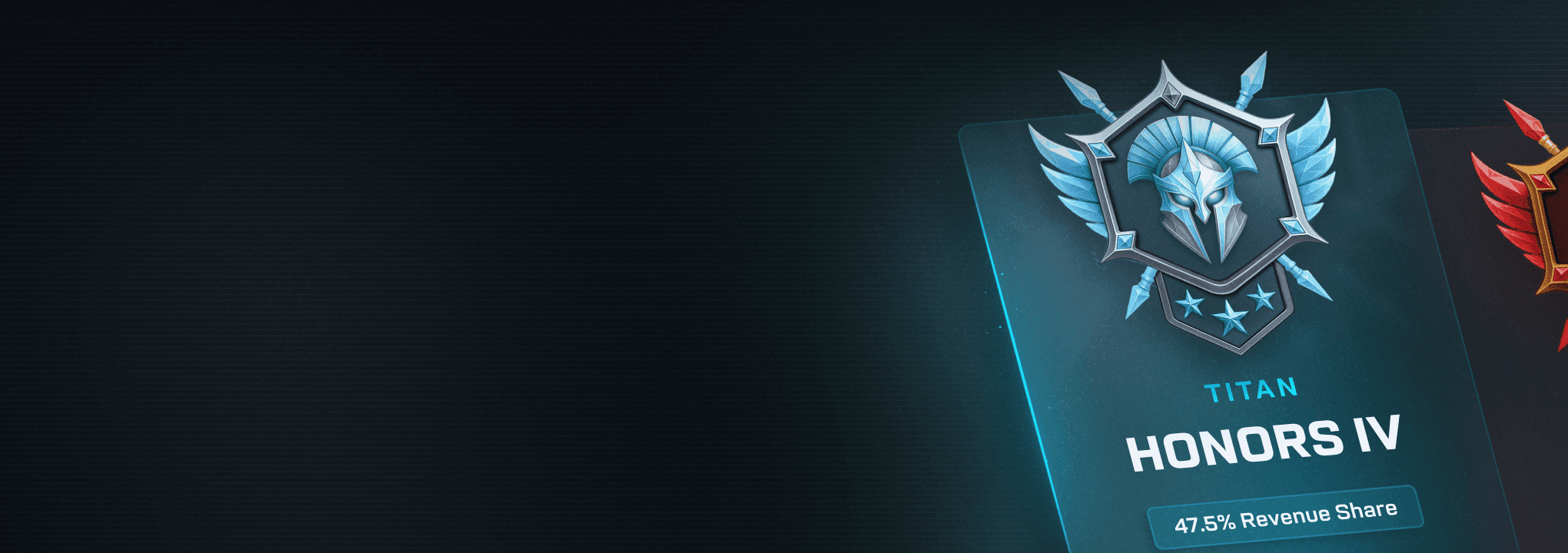 Your Referral Honor Ranks. Climb through your Honor Ranks to unlock up to 50% revenue share that extends 5 layers deep. 4x Honor Tiers Each unlocking better rewards.