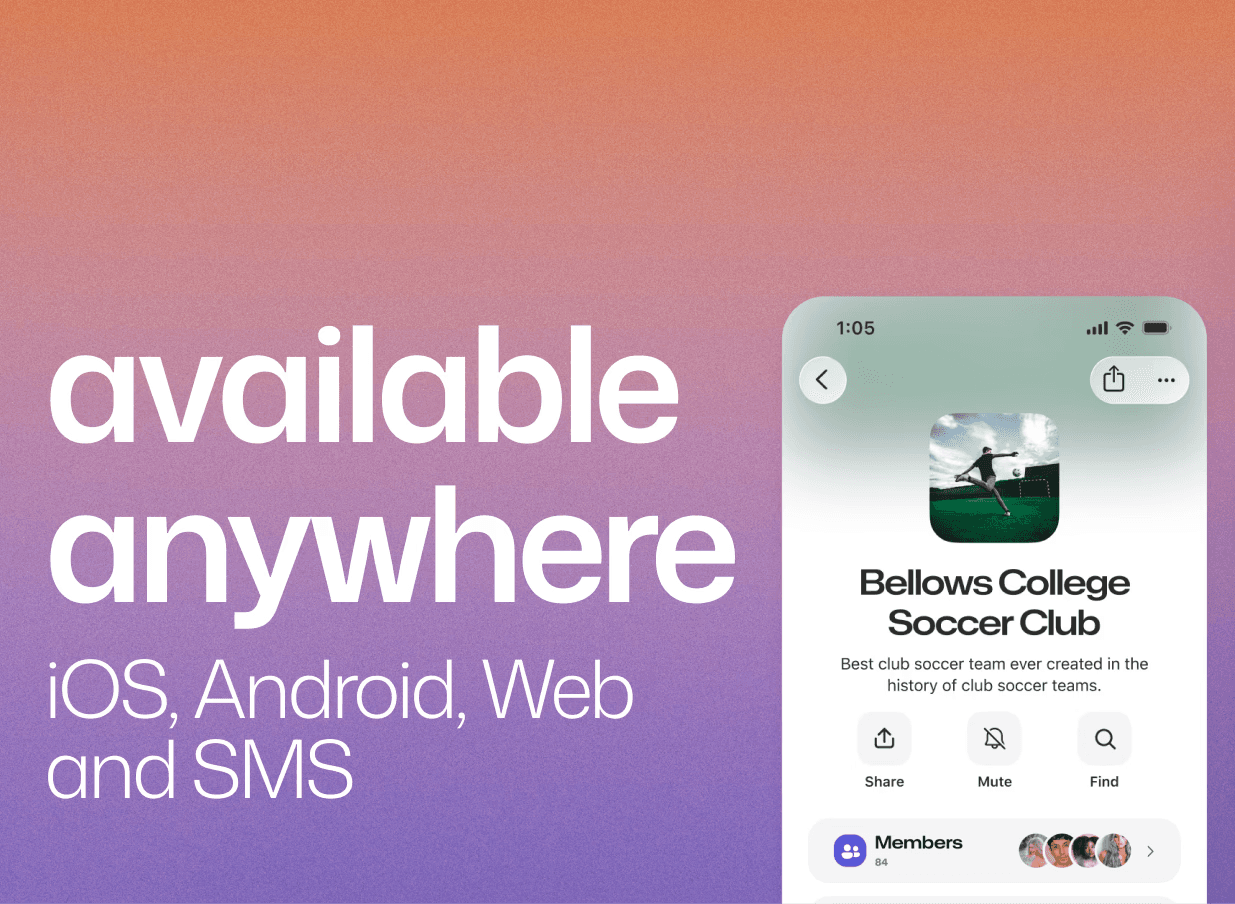 Looking for a discord alternative that's easy to switch to? GroupMe is free, works on iOS, Android, web, and SMS. Bring your whole community in seconds.