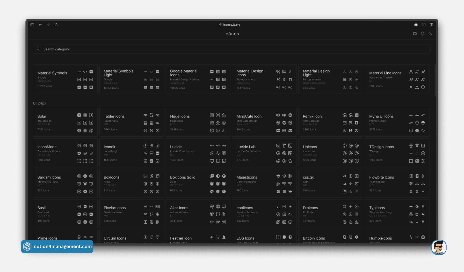 Notion icons