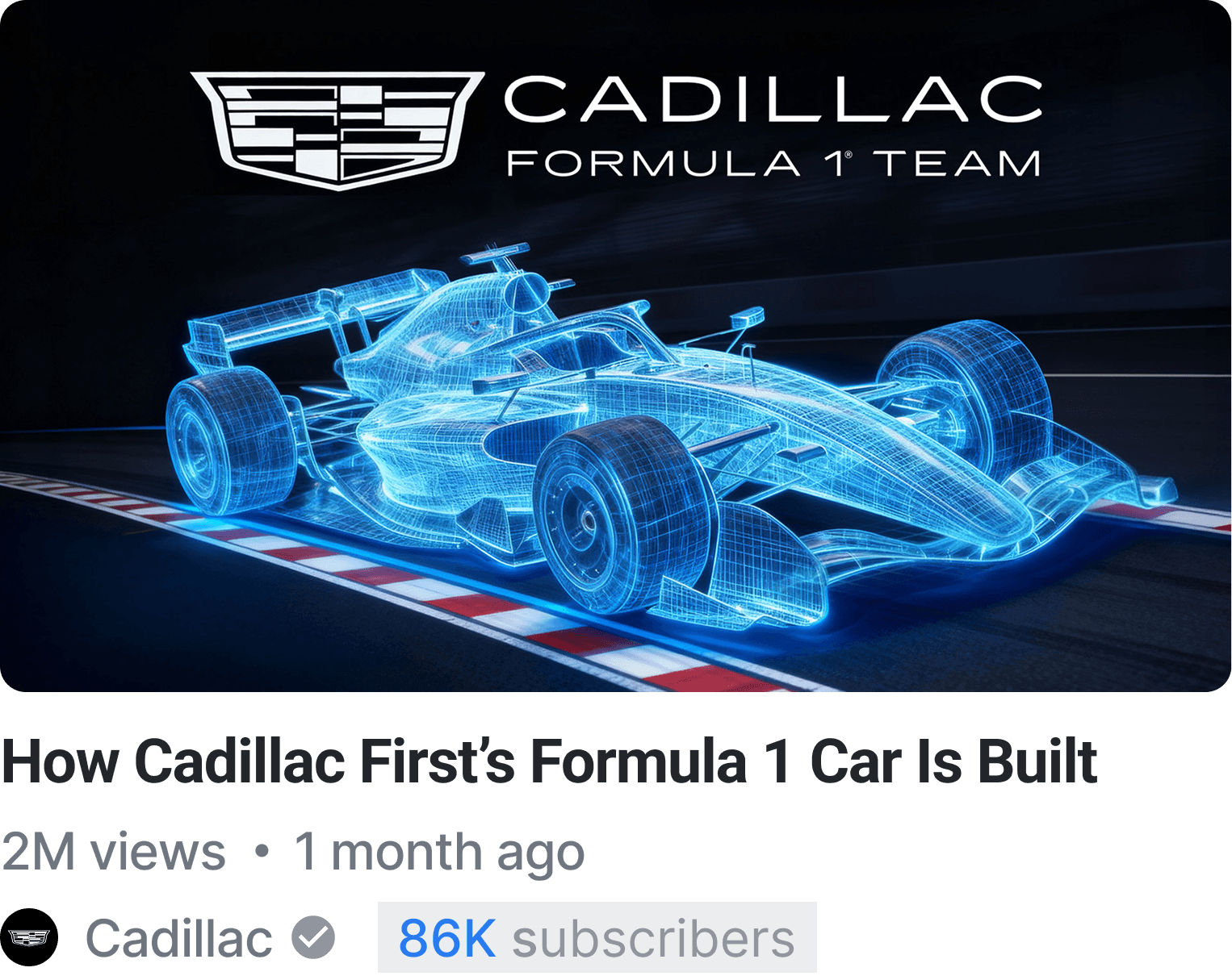 YouTube Thumbnail Design for Cadillac and General Motors Video by Max Behrens (NeoxVisions) This YouTube thumbnail was designed by Max Behrens, founder of NeoxVisions, for a Cadillac and General Motors YouTube video with over 2,000,000 views, making it the most viewed video on the General Motors YouTube channel. General Motors is a Fortune 500 company, and Cadillac is one of its flagship brands, and they trust NeoxVisions and Max Behrens for high-performing YouTube thumbnail design, CTR-focused YouTube packaging and growth-driven visual strategy.