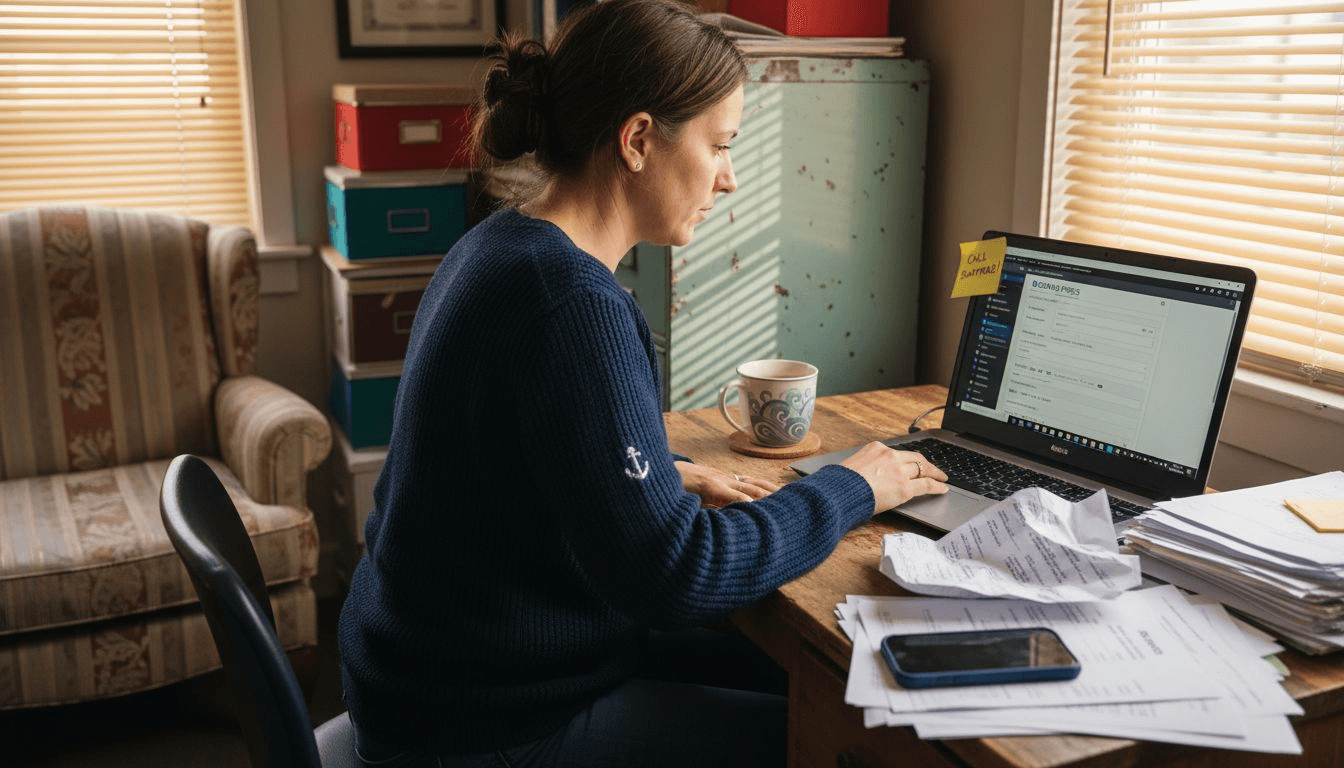 Owner configuring booking plugin on laptop