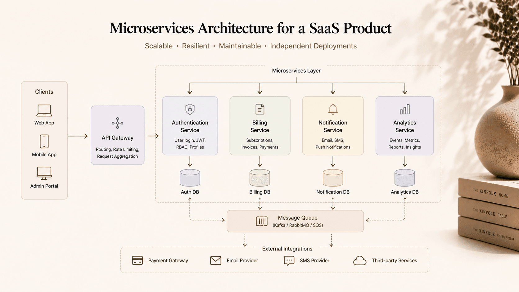 Microservices Architecture of Saas product