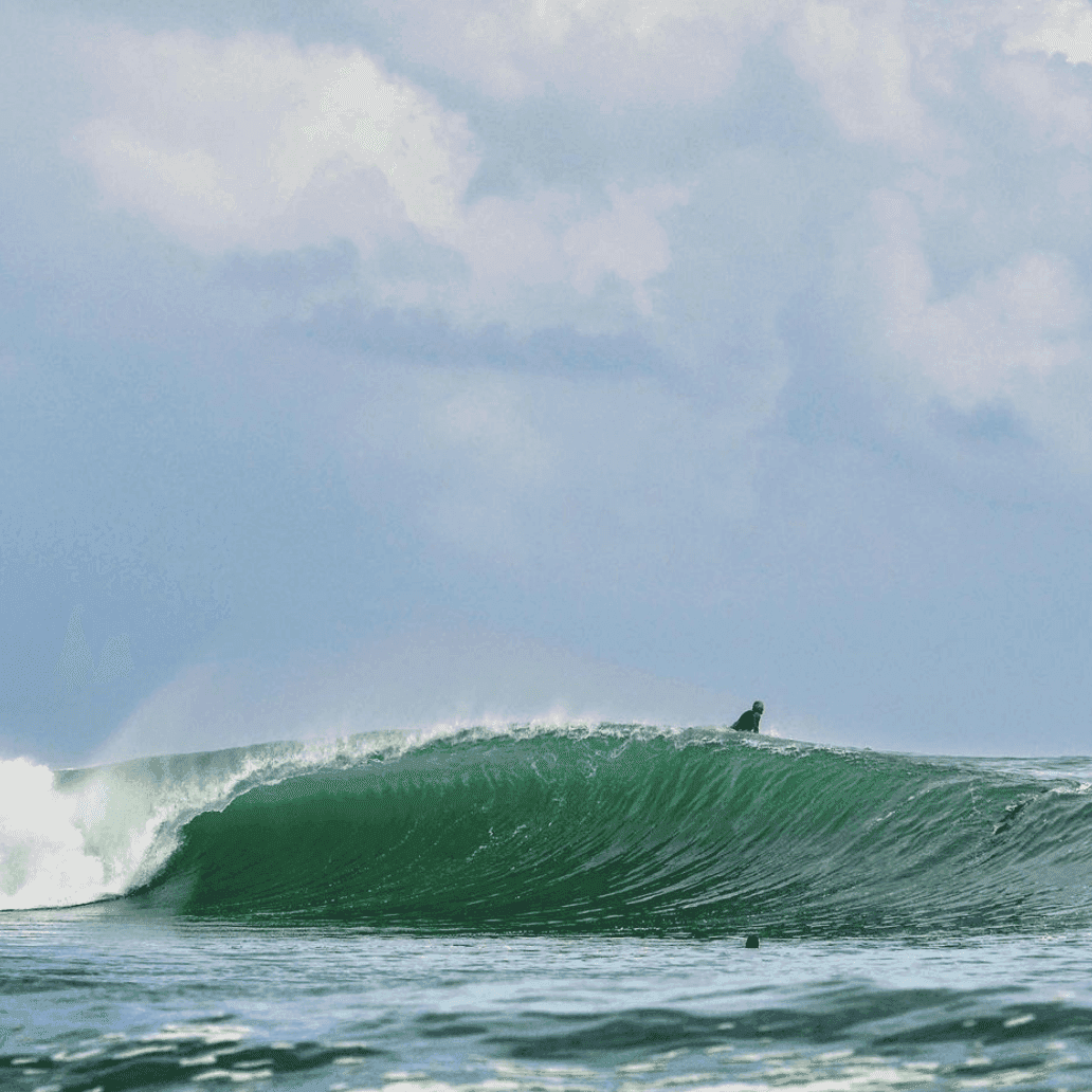 Surfer on a wave – surfboard rental in bocas-del-toro
