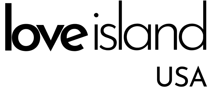 Official logo for the CBS show "Love Island USA", in skinny sans-serif fonts.