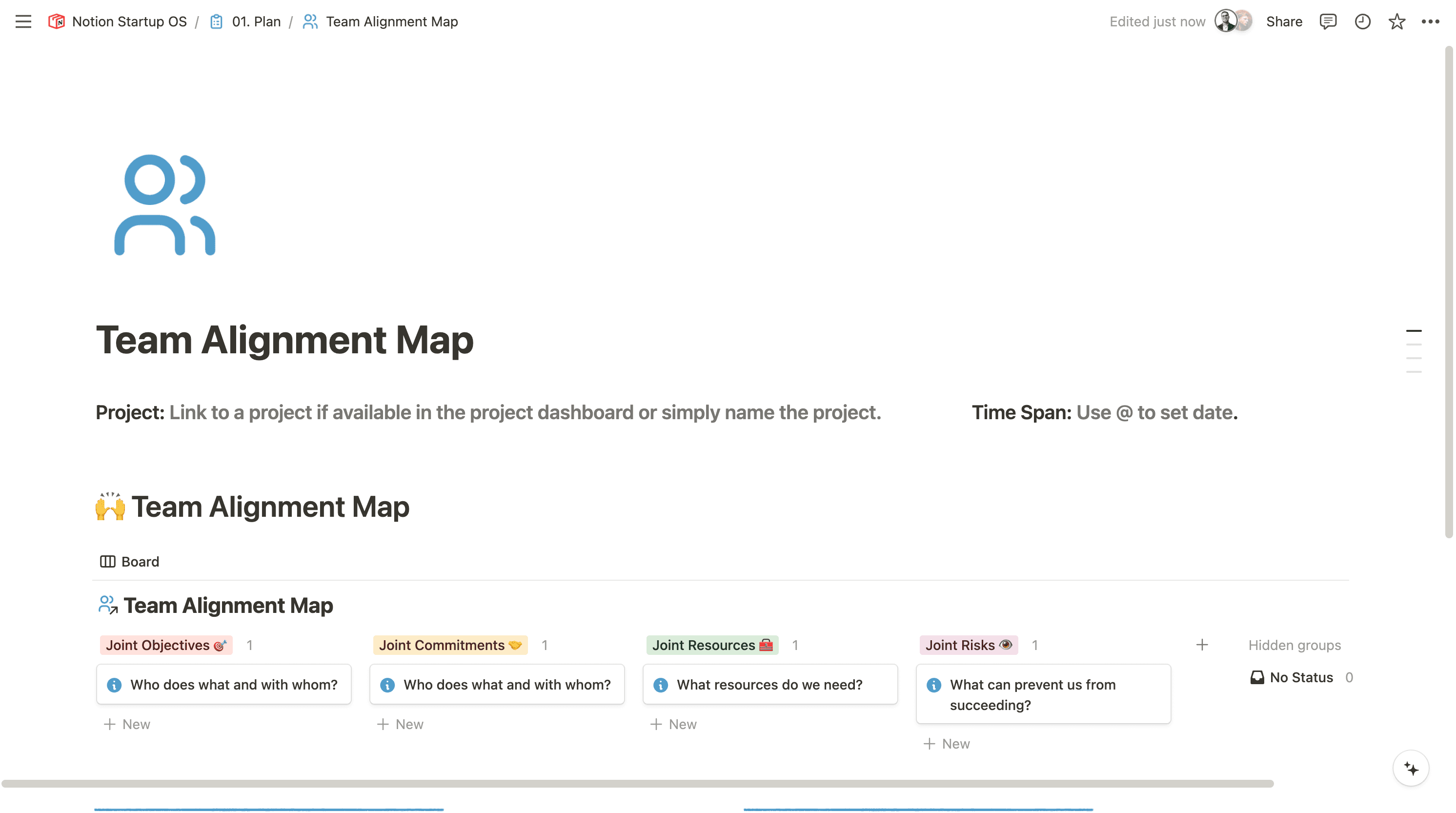 Team Alignment Map - Startup OS