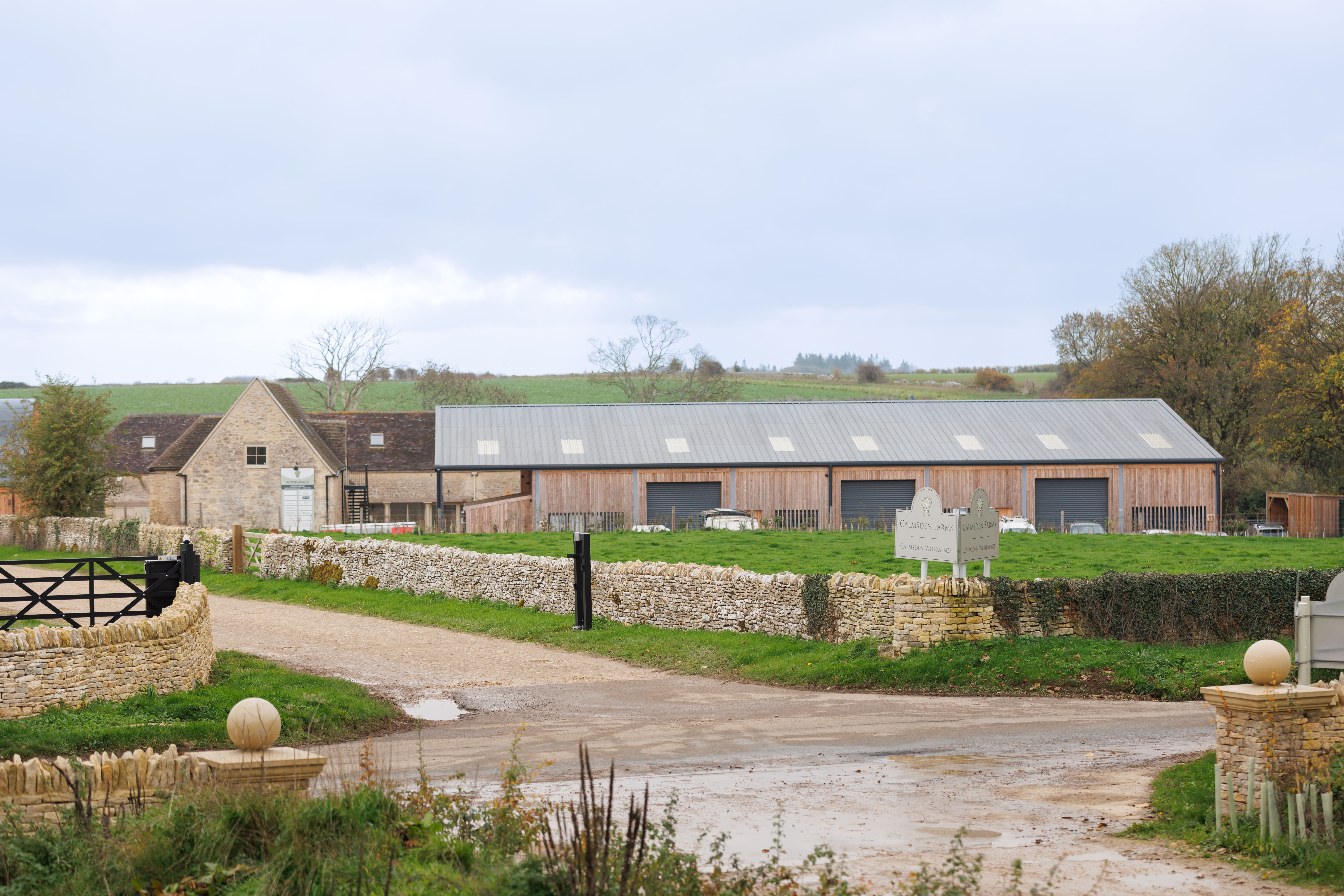 Calmsden Workspaces, refurbished barns in a countryside environment