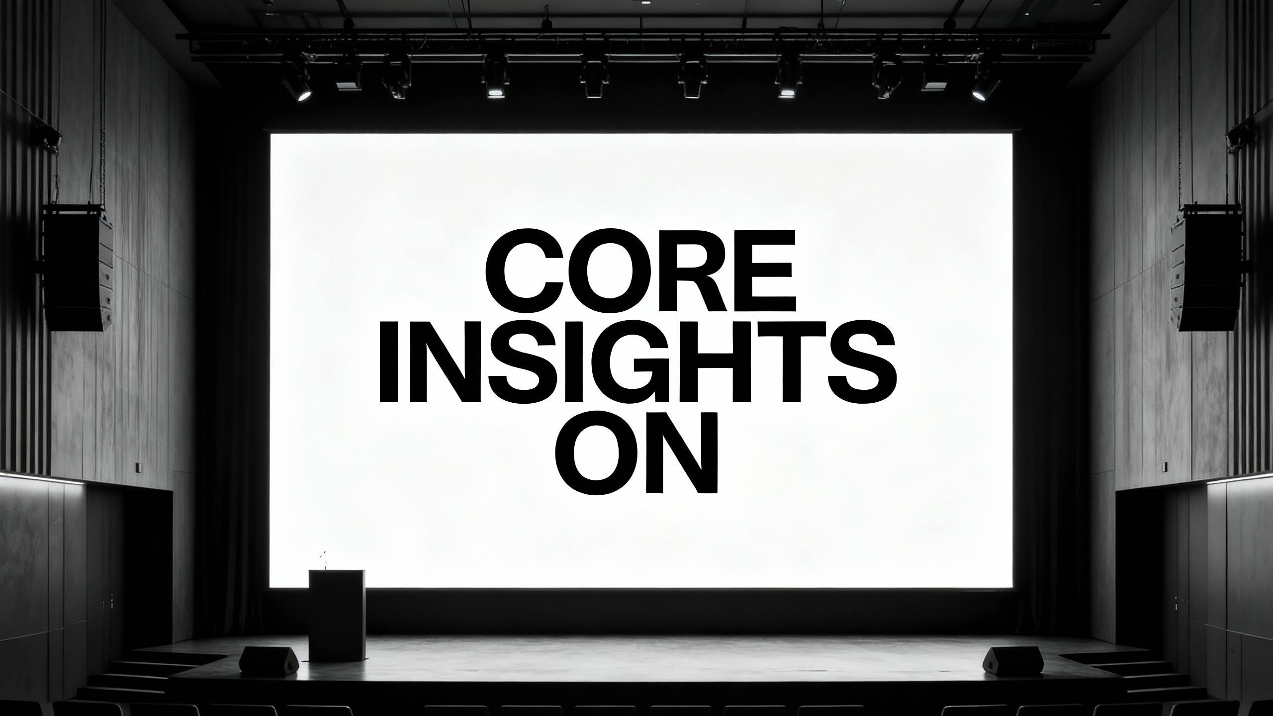 Core Insights on laptop screen