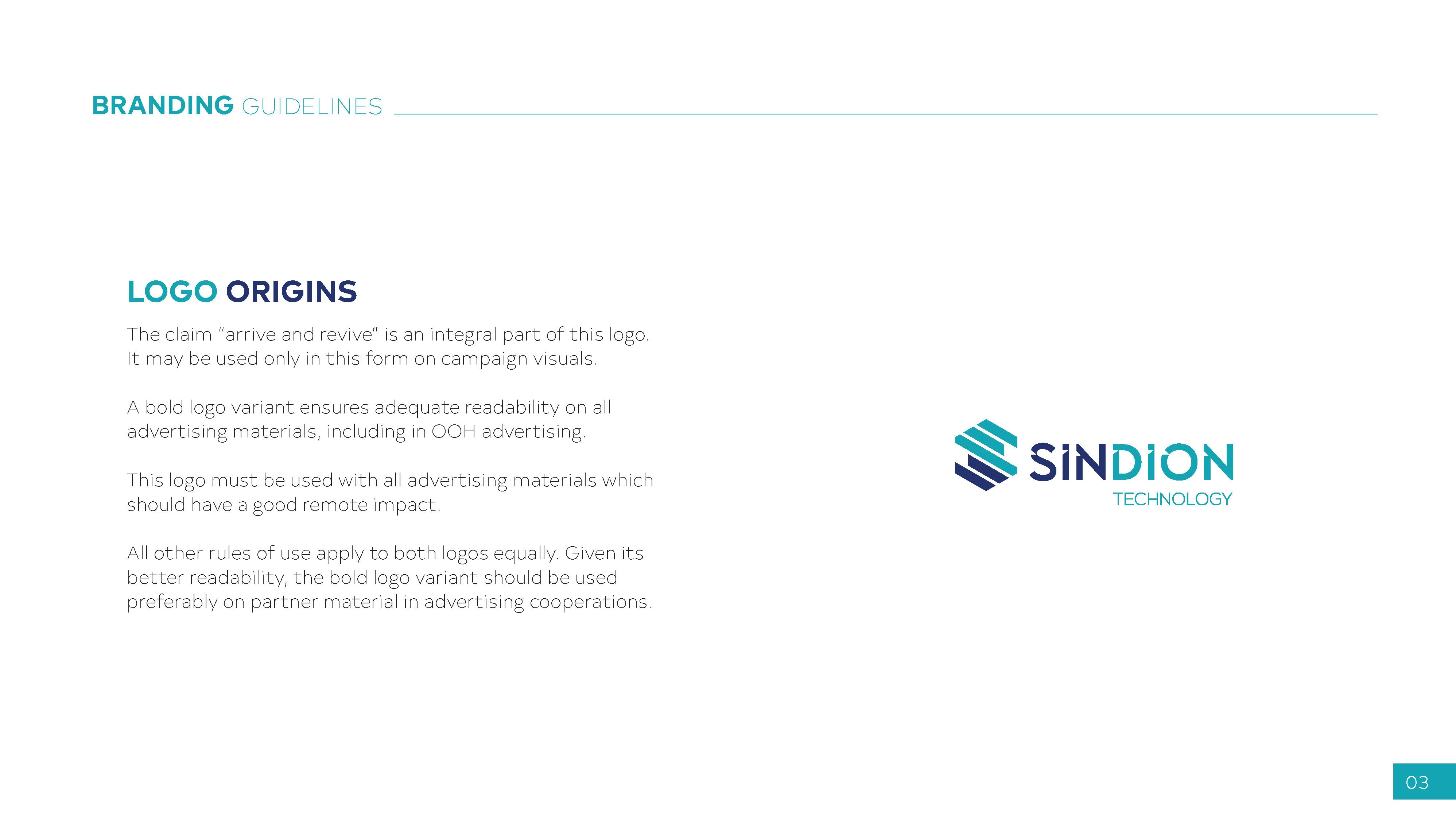 Technology-driven brand system designed for Sindion Technology