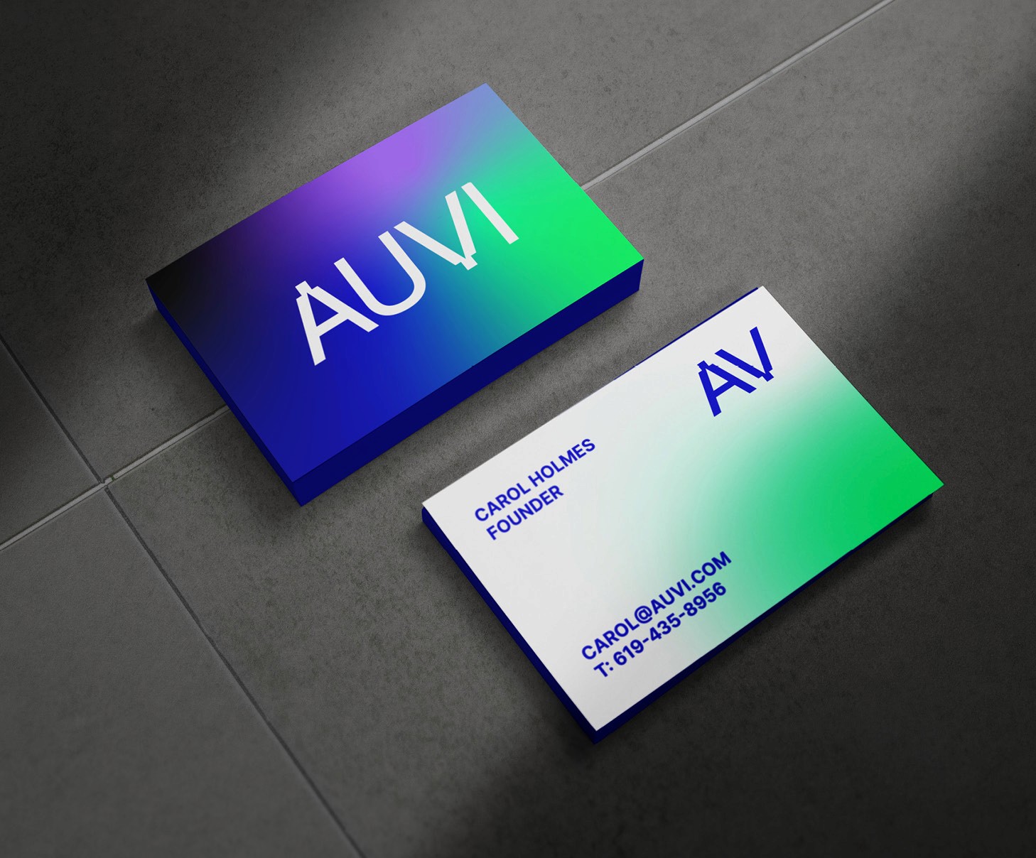 Businesscard design AUVI by Typefool