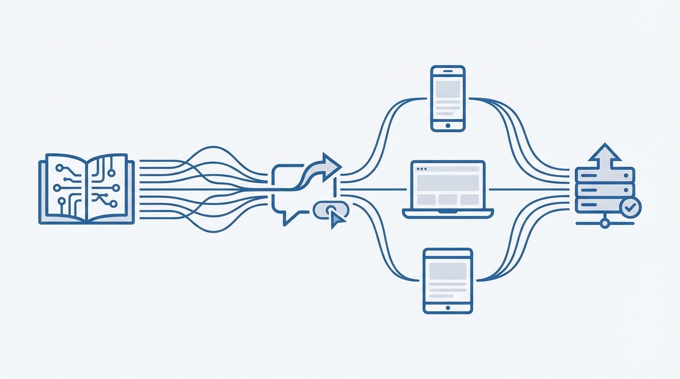How RadMedia Makes The Playbook Real concept illustration - RadMedia