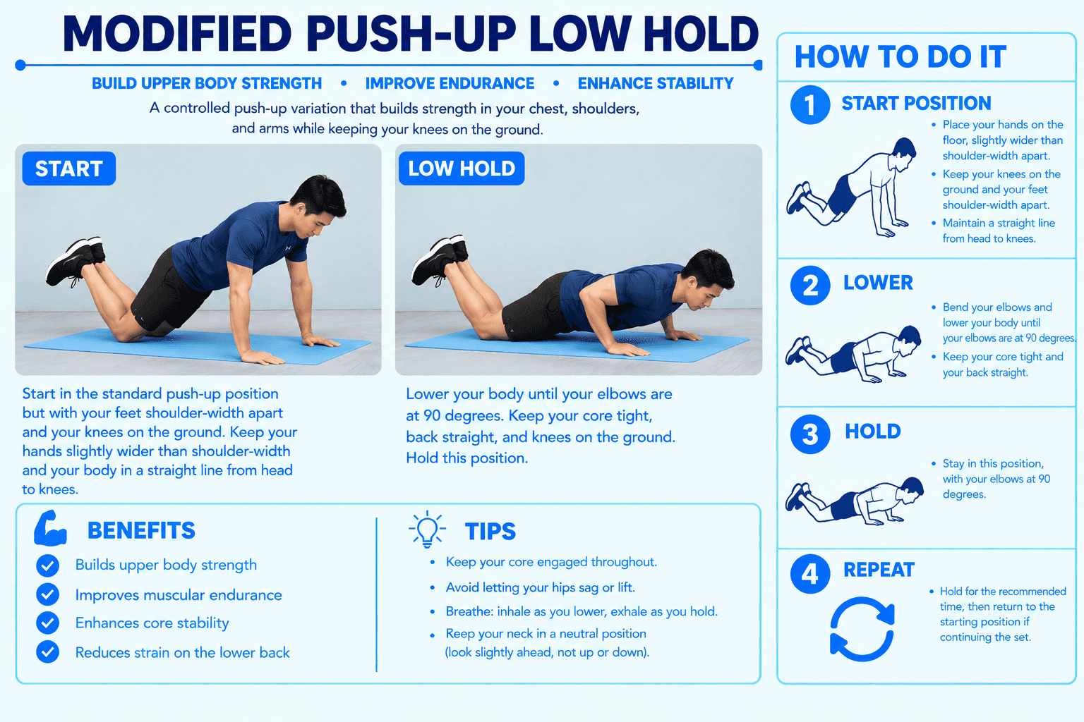 Modified Push-Up Low Exercise