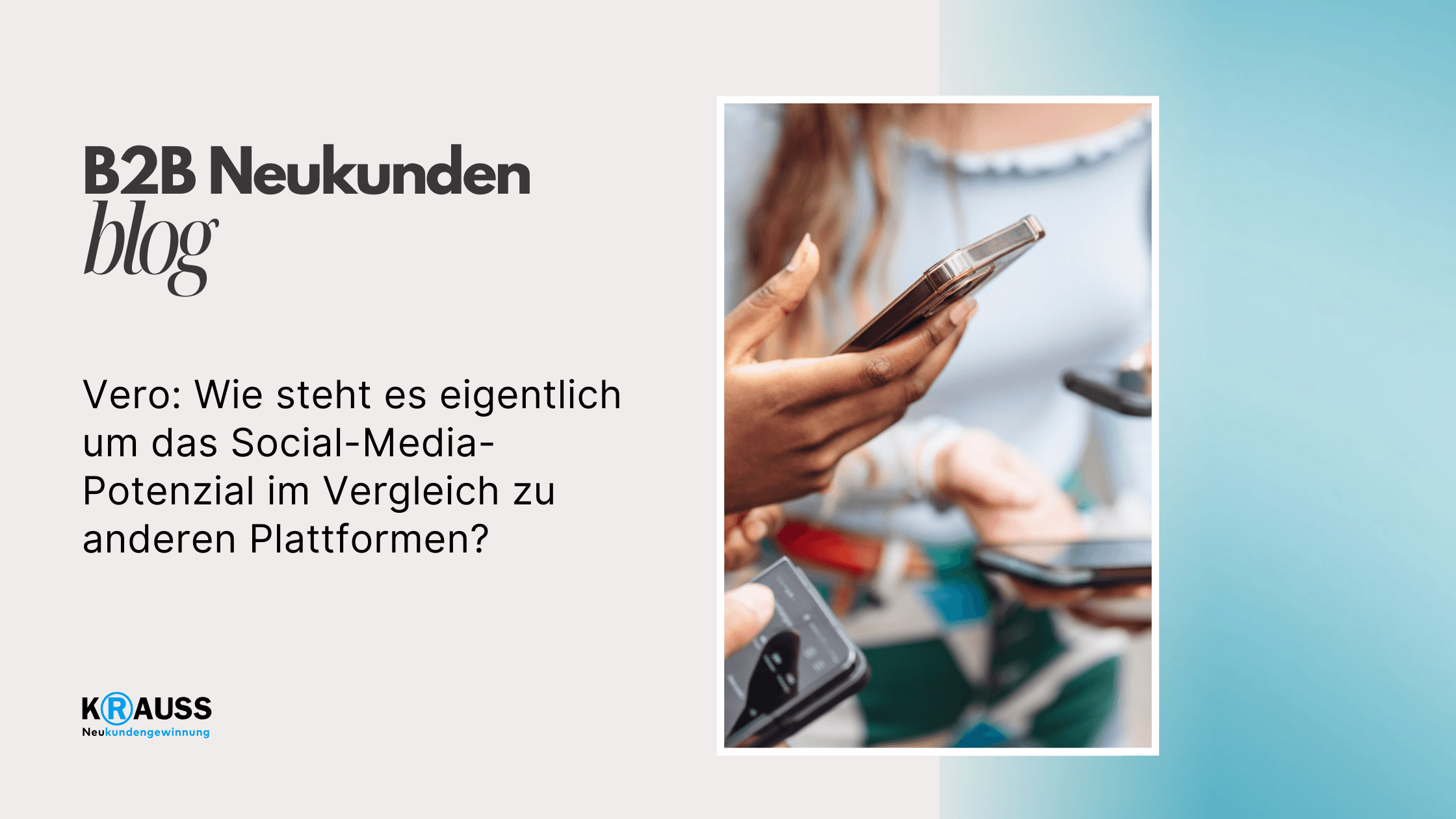 Vero: Wie steht es eigentlich um das Social-Media-Potenzial im Vergleich zu anderen Plattformen?