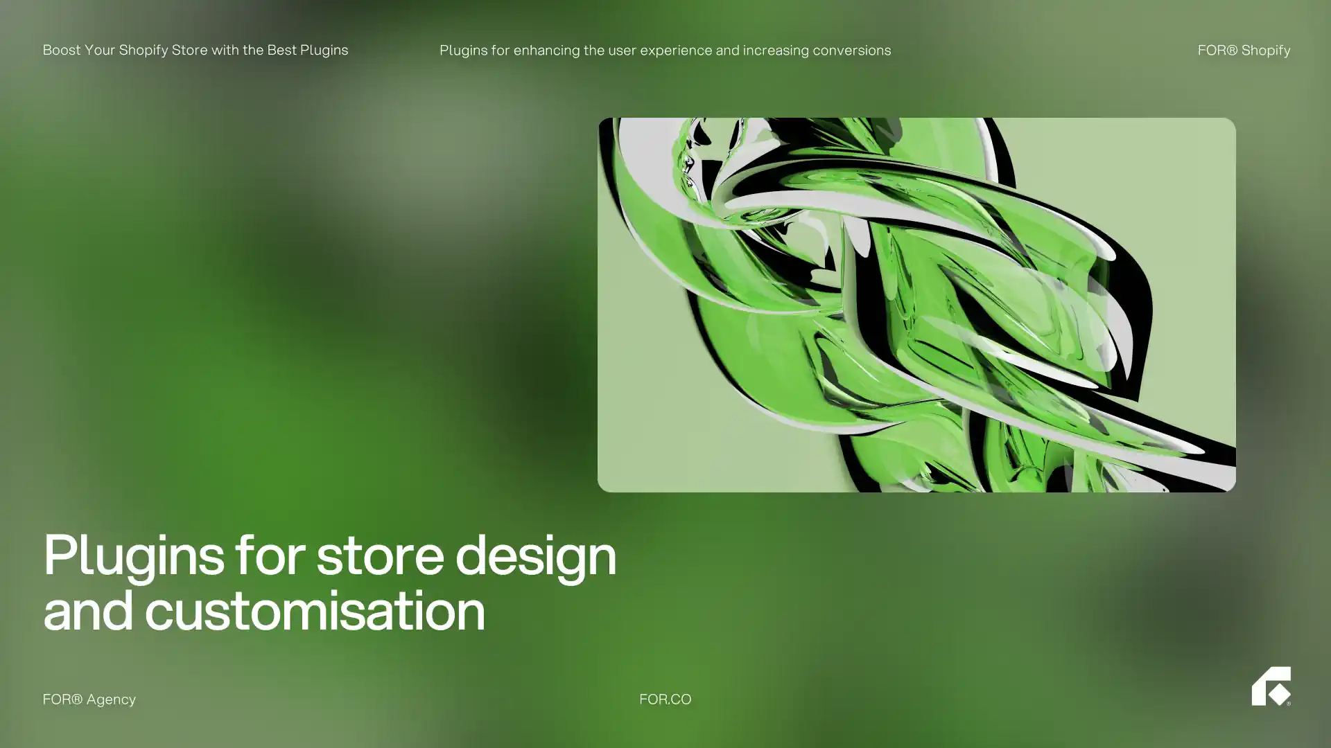 Plugins for store design and customisation