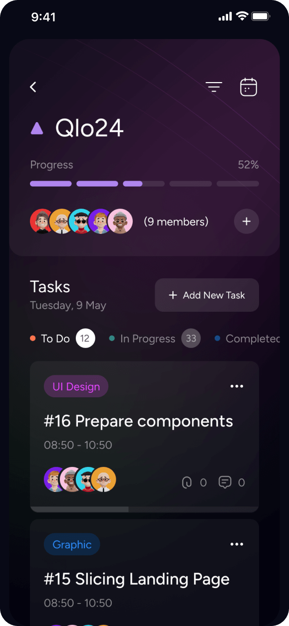Phone screen showing a daek website interface