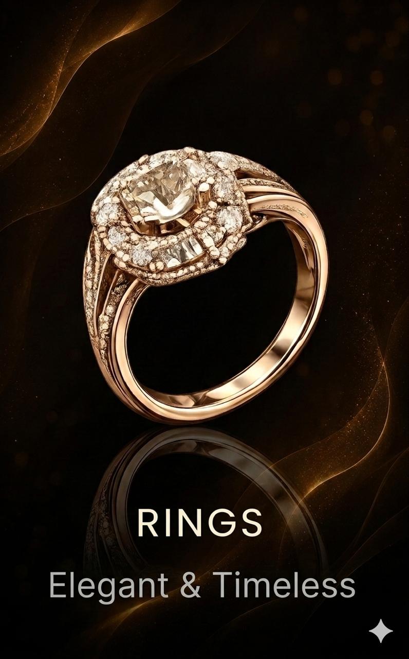 Rings collection elegant and timeless gold jewellery Kapoor Jewellers