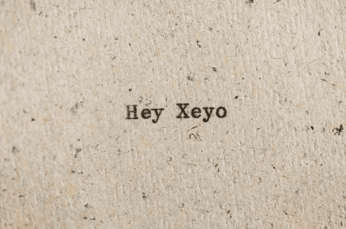 type writer with a light background