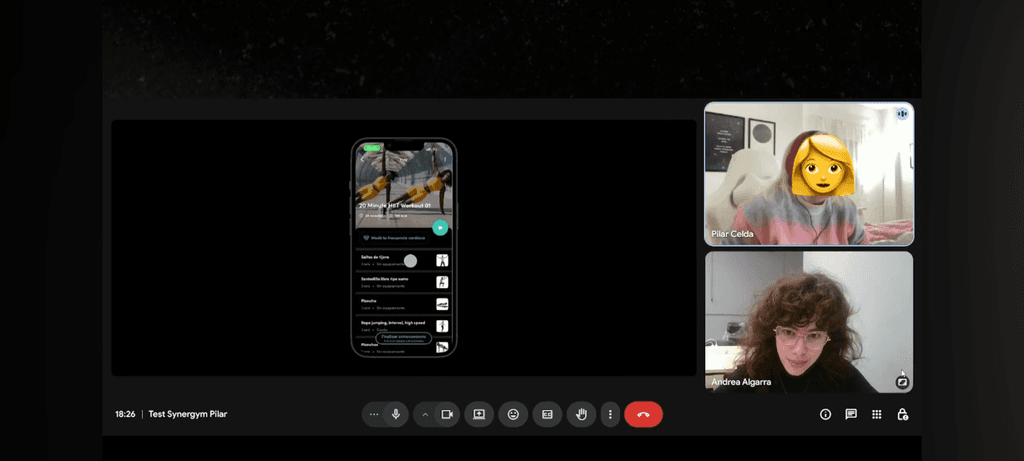 Remote usability testing session 2