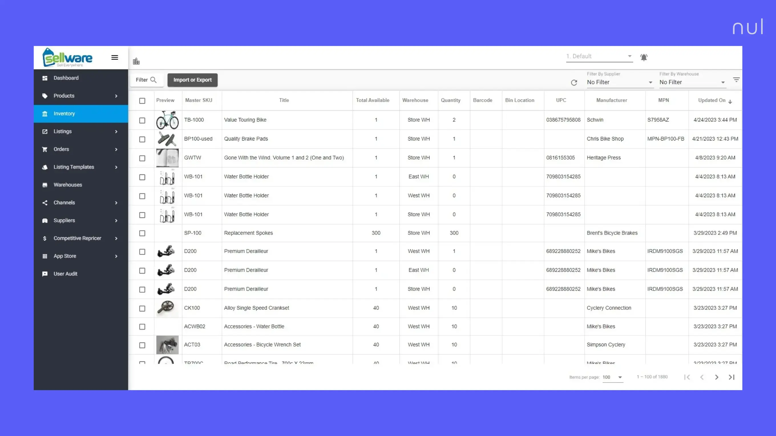 Fishbowl is a manufacturing and inventory system.