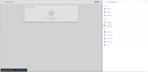 Click URL Trigger Setup with Google Tag Manager