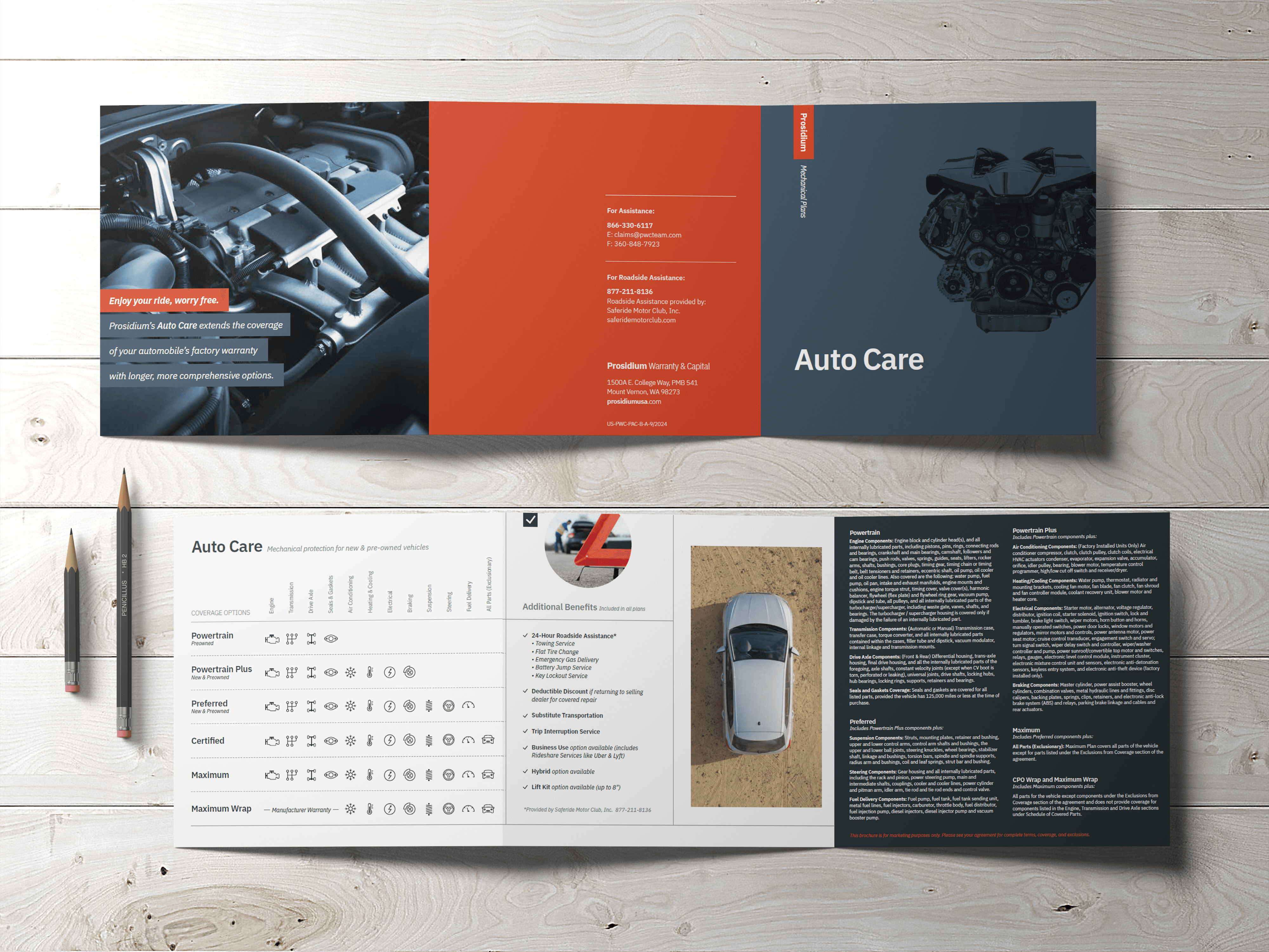 Brochures, placemats, tear sheets, and other marketing material creation