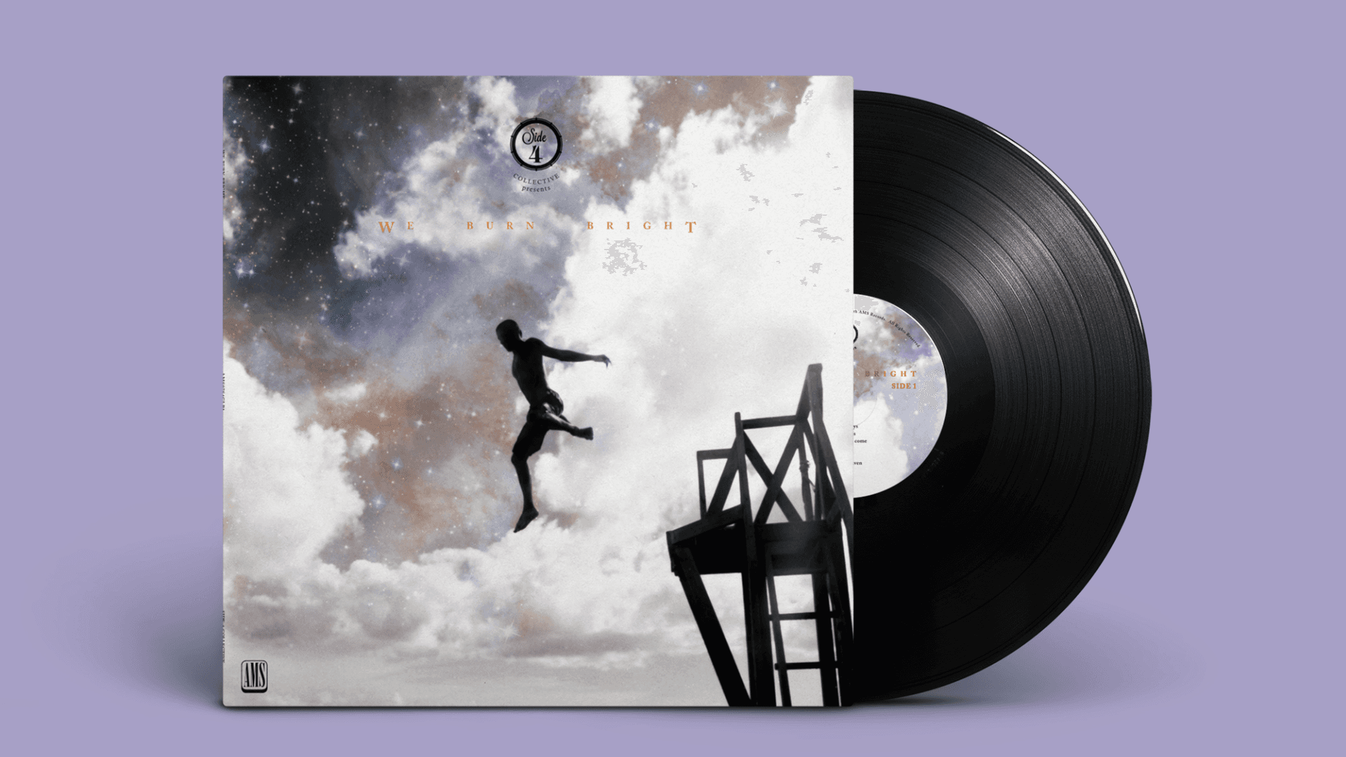 Side 4 Collective vinyl – Album artwork and branding for Side 4 Irish arts collective.