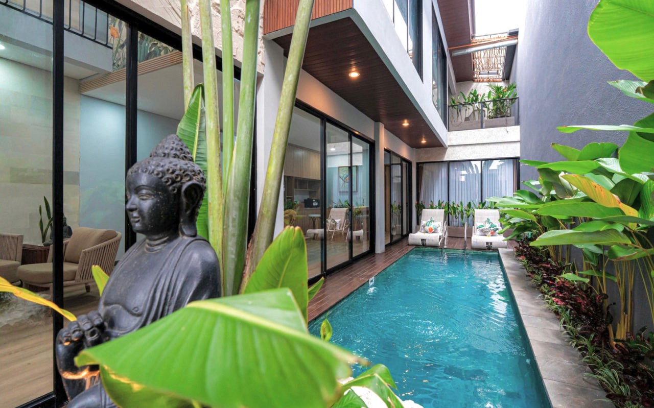 3-bedroom villa with private pool near Ubud attractions