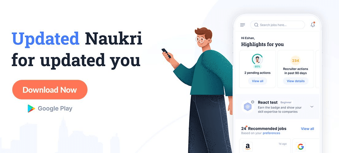 Naukri's Android application