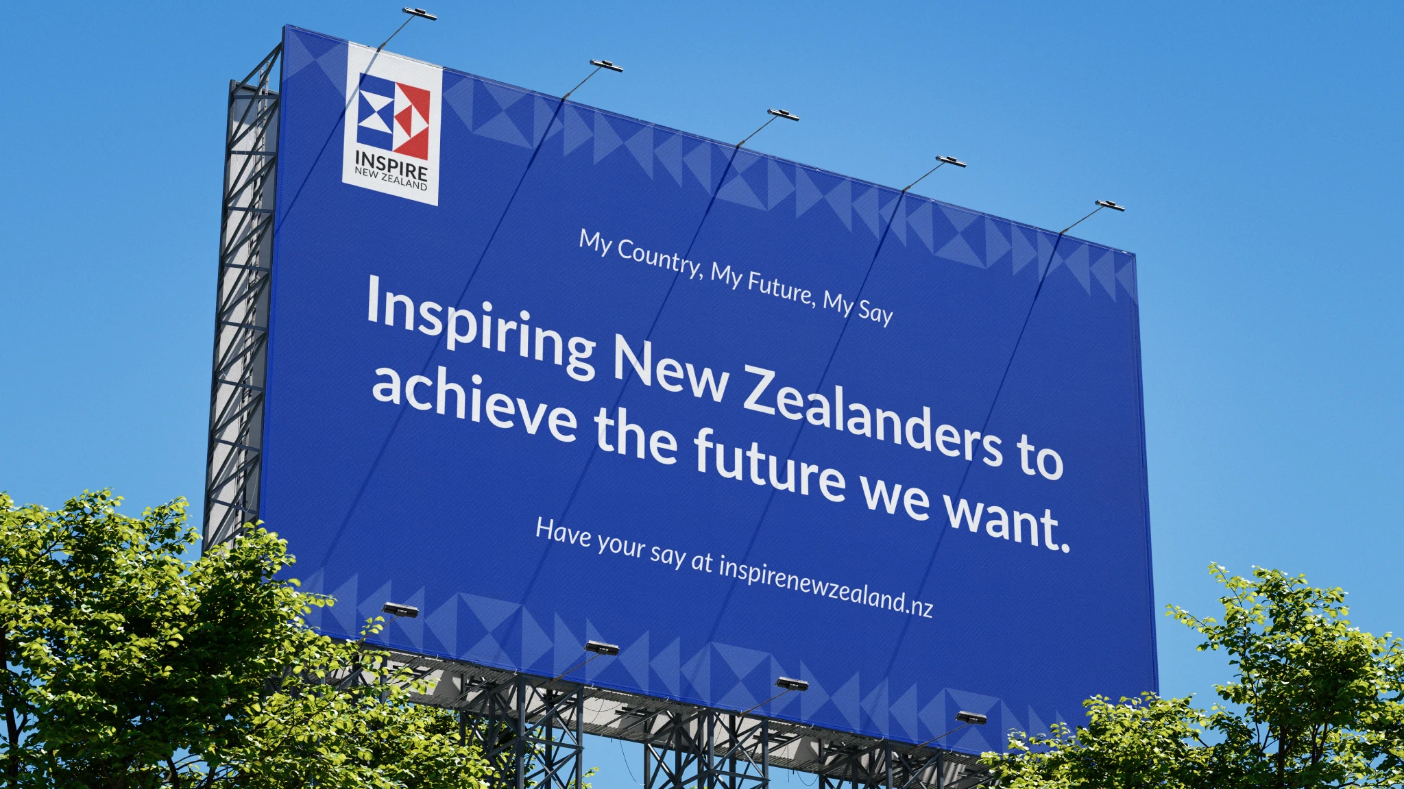 Outdoor advertising posters for Inspire New Zealand.