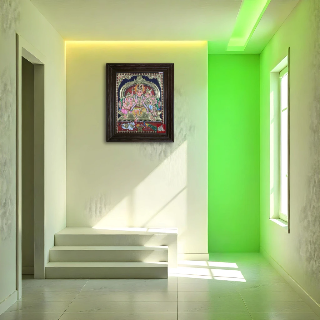 Shiva family painting