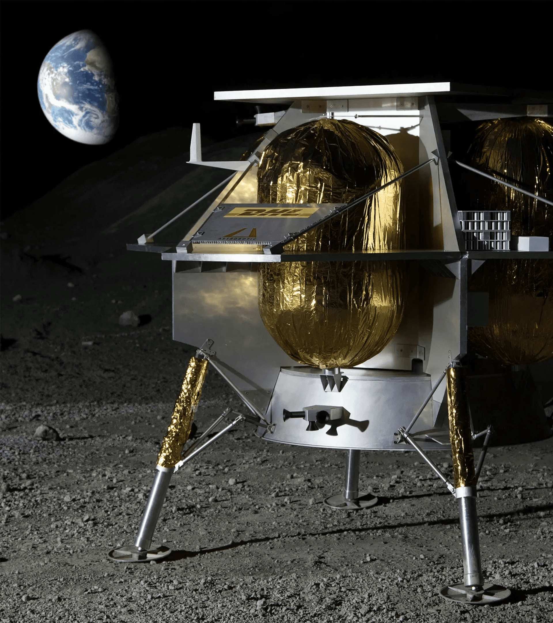 DHL lander on the Moon