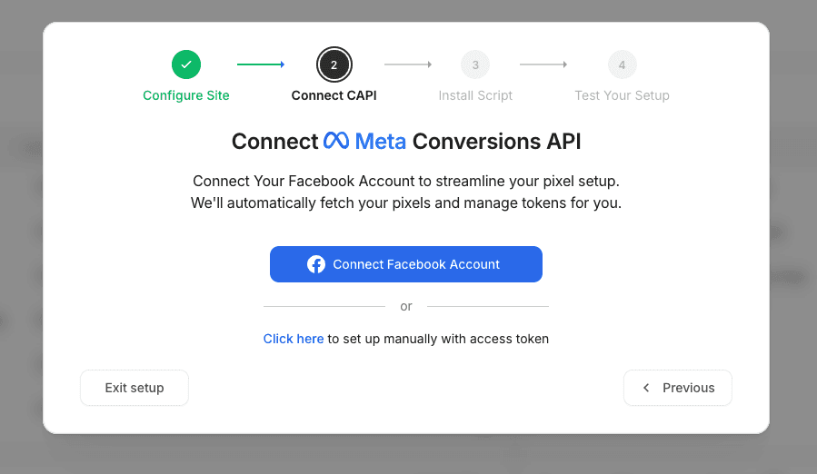 Connect Conversions API to your site